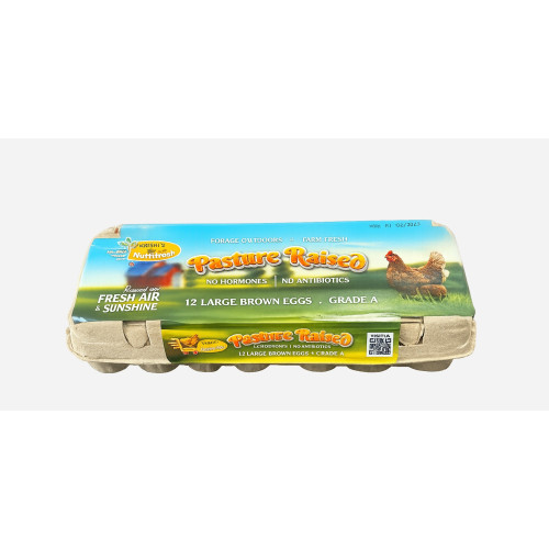 Pasture Raised Brown Large Eggs Natu Kodi / Country Chicken - 1 Dozen