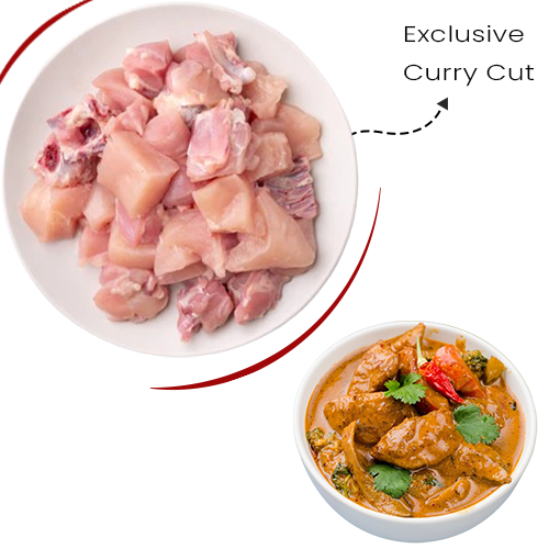 Whole chicken  Curry Cut (Approx 3.5 lb)