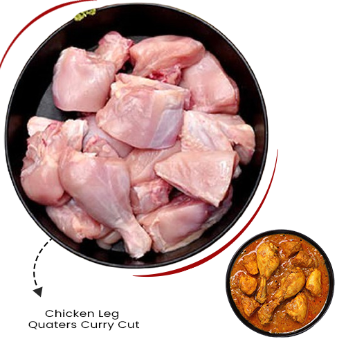 Chicken Leg Quaters Curry Cut - 1 lb